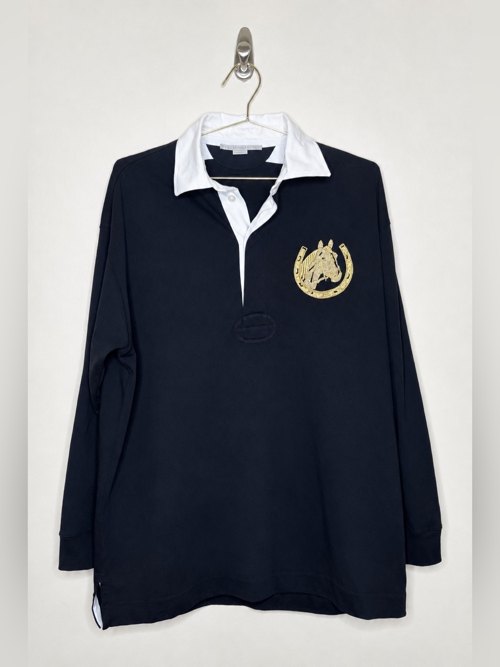 Stella McCartney Pony Club Oversized Rugby Top Size L Taylor Swift - Picture 5 of 16